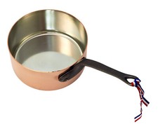 BAUMALU Kasserolle 20cm Kupfer-Stieltopf 2,8 Liter verzinnt - schwere Qualität