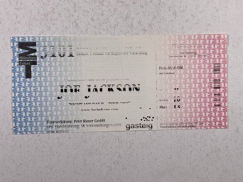 Joe jackson complete ticket - joe,