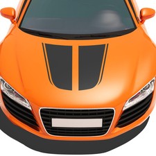 Sport Rennstreifen Motorhaube Aufkleber Dekorstreifen Rallye Streifen Auto #1236