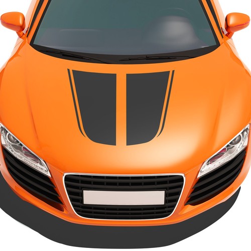 Sport rennstreifen motorhaube - rennstreifen,