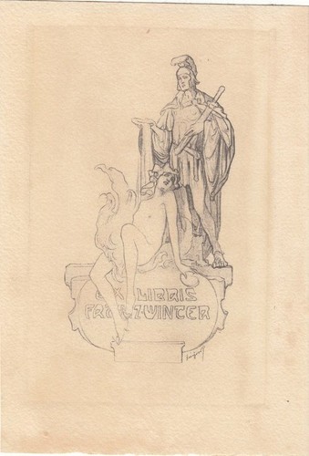 Exlibris bookplate - exlibris,
