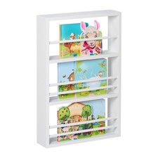 Bücherregal Kinder Kinderregal Kinderzimmer Wandregal Buchregal weiß hängend