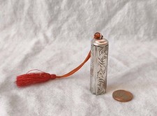 Schöner alter Lippenstifthalter Lippenstifthülle 835 Silber Lippenstift Edel 