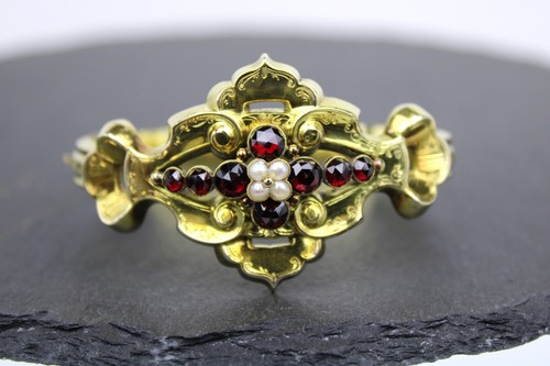 Biedermeier gold armreif mit - biedermeier, gold-armreif