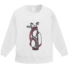 Kinder Sweatshirt "Golftasche gefüllt mit Eisen und Hölzern" (KW048010)