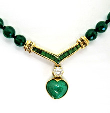 Exklusives Luxus SMARAGD Herz