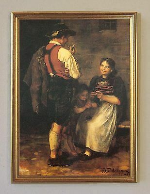 Vor dem haus tracht frau - tracht,