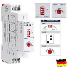 Ein Aus Zeitverzögerungsrelais DC24V AC220V 10A Multifunktions Timer Relais