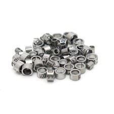 Offene Vogelringe Alu - Ø 2,5 bis 6,0 mm - nummeriert - 10 oder 25 Stück