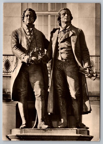 Postkarte weimar goethe und - postkarte,