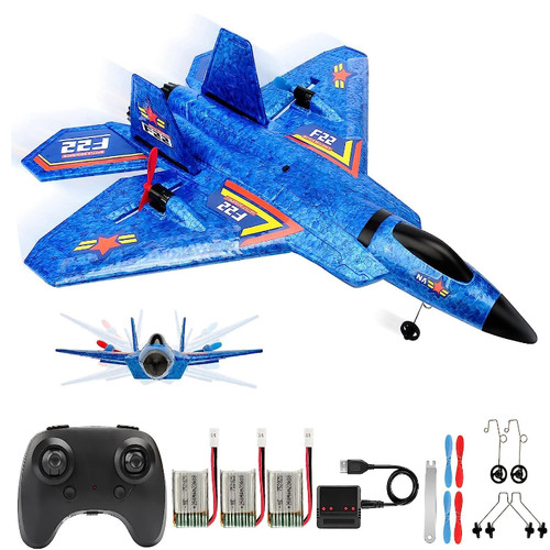 Flugzeug f22blau 4ghz 6 - flugzeug,