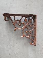 1 Regalträger Gusseisen Metall antik Stil Landhaus braun Regal-Winkel Halterung