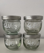 GLÜCK  Marmeladen Gläser  230gr. Einmachglas Vorratsglas 4 Stück  leer