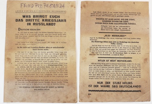 1944 wehrmacht flugblatt - wehrmacht,