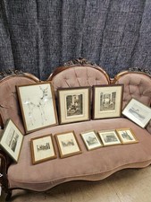 Konvolut Von 10 Bildern, Kohle Zeichnung, Lithographie , Bleistift Ect. Nur 5 T.