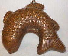 Kupferform Wagner  Fisch Pudding Backform Model Fischform