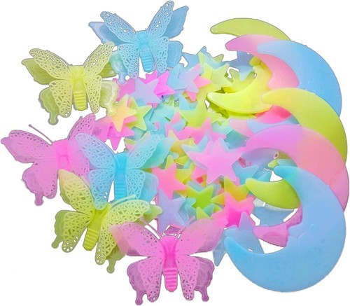 Leuchtsticker wandtattoo set - leuchtsticker,