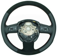Leder Alcantara Lenkrad für Audi A4 B7 B8  A6 4F C6 A8 Q5 Q7  neu beziehen