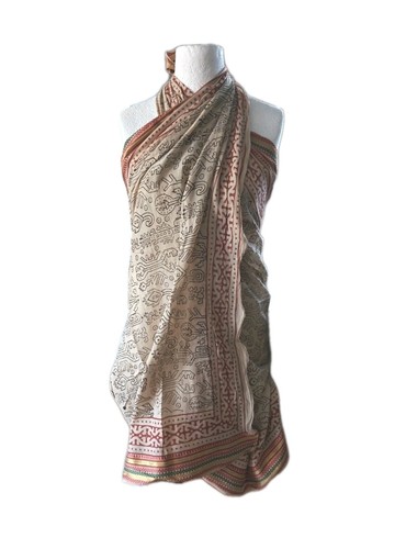 Oversize schal aus - aus, indischer