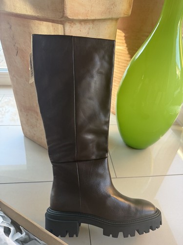 Zara studio lederstiefel - zara, 38
