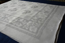 Tafeltuch Leinendamast Jugendstil 210 x 130 Mono EA wie Wiener Werkstätte