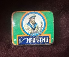 Kautabak Henschu Blechdose 1930 Nordhausen Kautabaktopf Kautabakdose Matrose