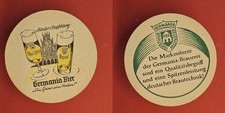 Germania Münster's Empfehlung Brauerei Bierdeckel Bier