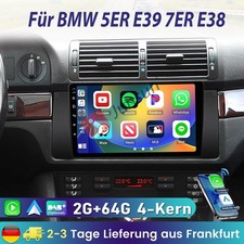 Android 14 Carplay DAB+ 2+64G Für BMW 5ER E39 7ER E38 Autoradio GPS NAVI
