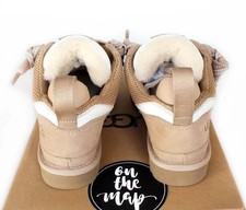 Winter Warm Xmas Gifts Womens Lowmel Wildleder Schaffell Trainer Warme Schuhe DE