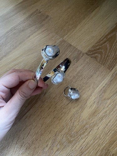 Schmuckset armreif und ring - und,