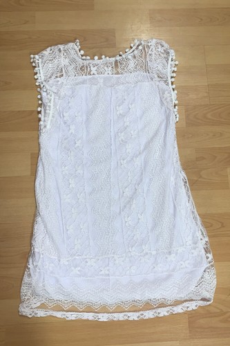 Kleid sommerkleid spitze weiß - kleid,