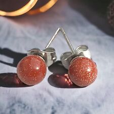 Edelstein Perlen Ohrstecker | 6mm | in Samtsäckchen | verschiedene Varianten