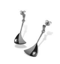 Finnlandschmuck Nordform Ohrstecker Bergkristall N-14-193