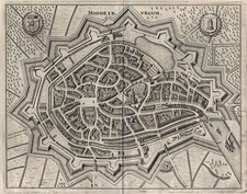 Niederlande Middelburg Original Kupferstich Merian 1641
