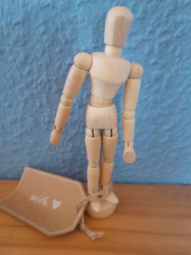 Holzfigur beweglich - holzfigur,
