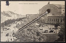 +++ AK Ansichtskarte Berlin Anhalter Bahnhof Askanischer Platz gelaufen 1921 +7+