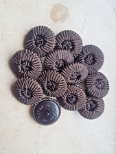 5 Posamentenknöpfe braun