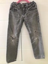 True Religion: Jeans Hose Mädchen Julie grau / Gr. 6  116 122 / nur Spielplatz