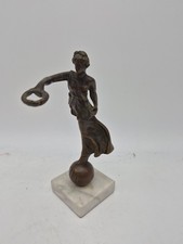 Antike Bronze Figur Frau mit