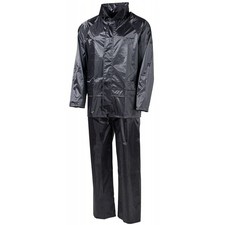 Regenanzug schwarz Gr. S-4XL