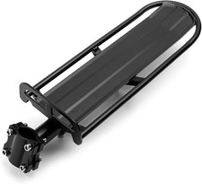Schwarz Fahrradgepäckträger-Aluminiumlegierung Einstellbare Universal