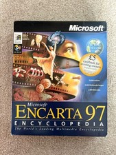 Microsoft Encarta 97 Encyclopedia CD Paket für Windows 95 Open Box