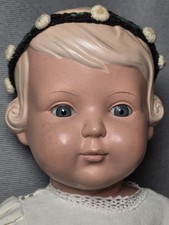 Schildkröt  Inge  Vintage Puppe mit modellierte Haaren  Originalkleidung