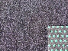 Kunstrasen (9€/m²) Rasenteppich Rasen Teppich anthrazit mit Noppen 400 cm breite