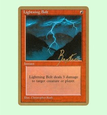 ? Magic the Gathering:  ProTour-Karten/PTC Cards (1996): Lightning Bolt