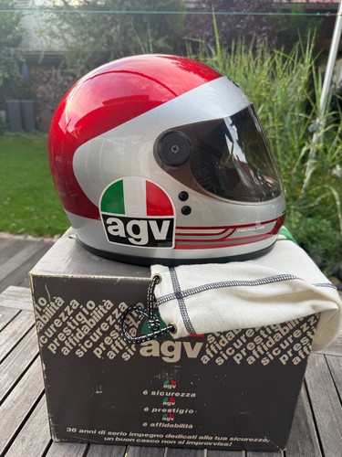 Vintage agv ducati - helm, frühe
