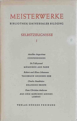 Meisterwerke selbstzeugnisse - meisterwerke:,
