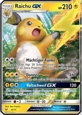 Pokemon Raichu GX Schimmernde