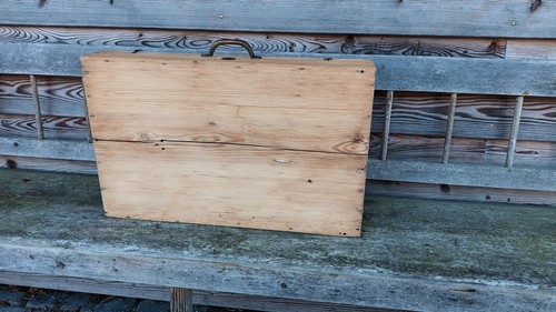 Alter holzkoffer weichholz - holzkoffer,