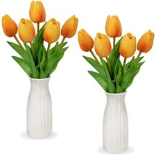 Kunstblumen Tulpen mit Vase